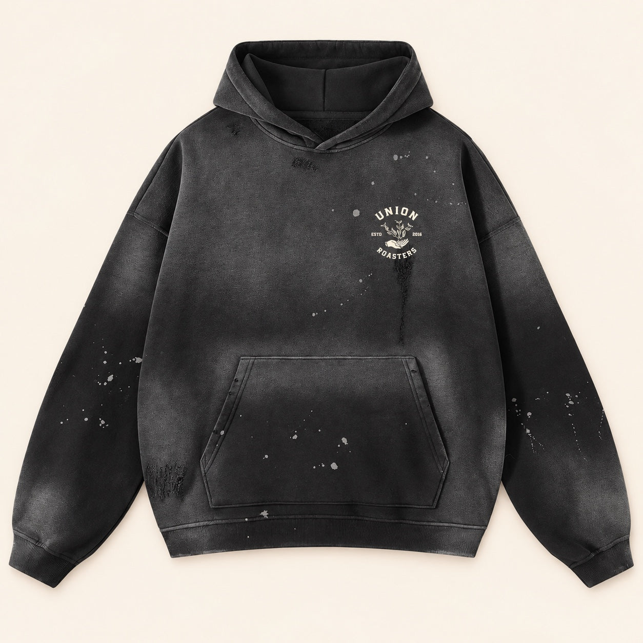 Home Grown Hoodie — charcoal — front