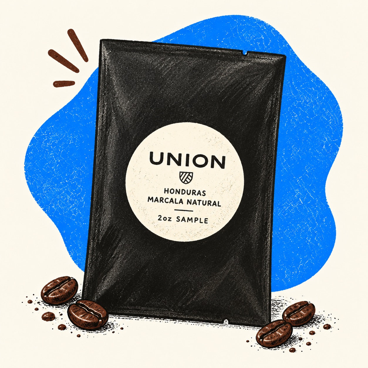 Hand-drawn 2oz sample pack of Limited Edition! - Honduras Marcala Natural