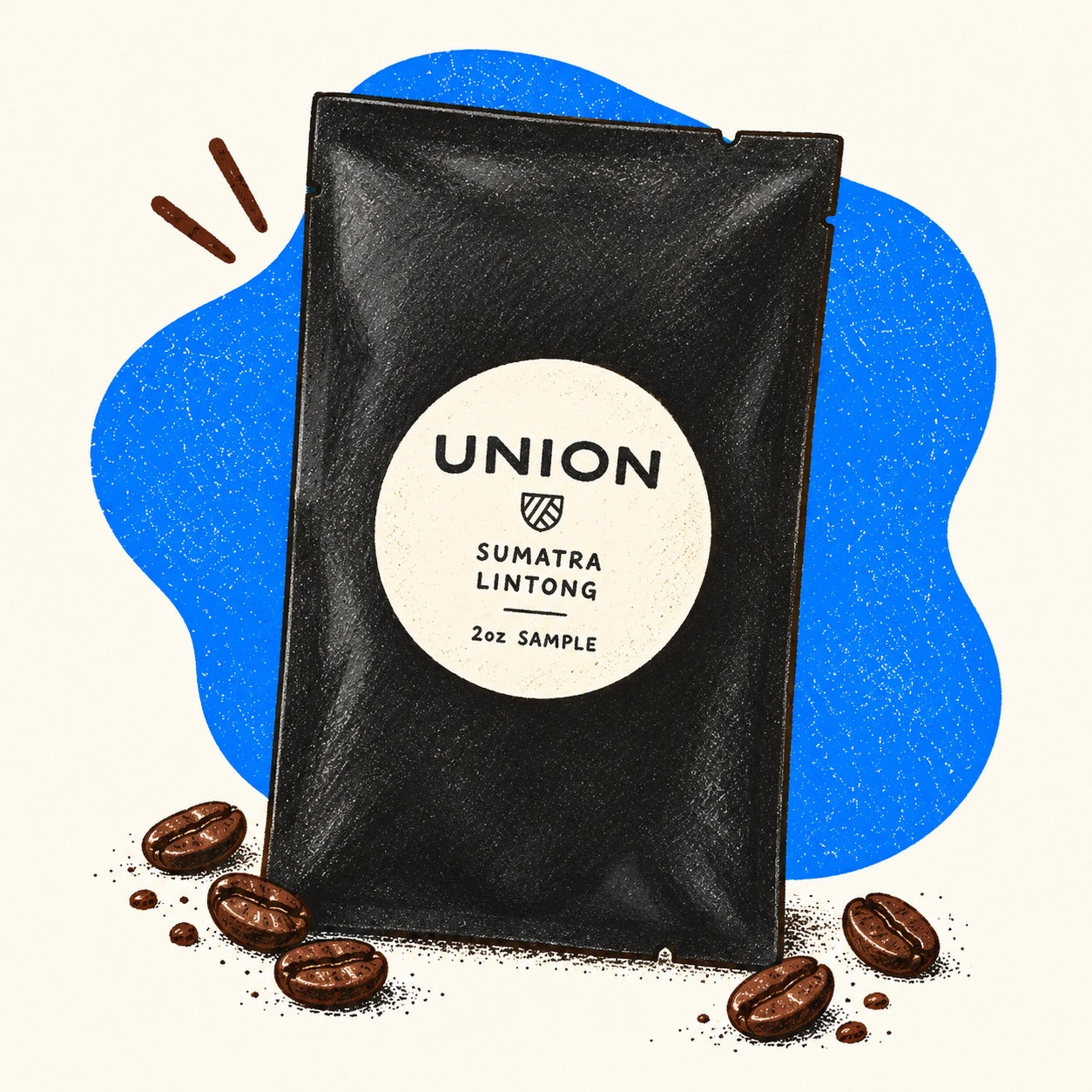 Hand-drawn 2oz sample pack of Sumatra - Lintong