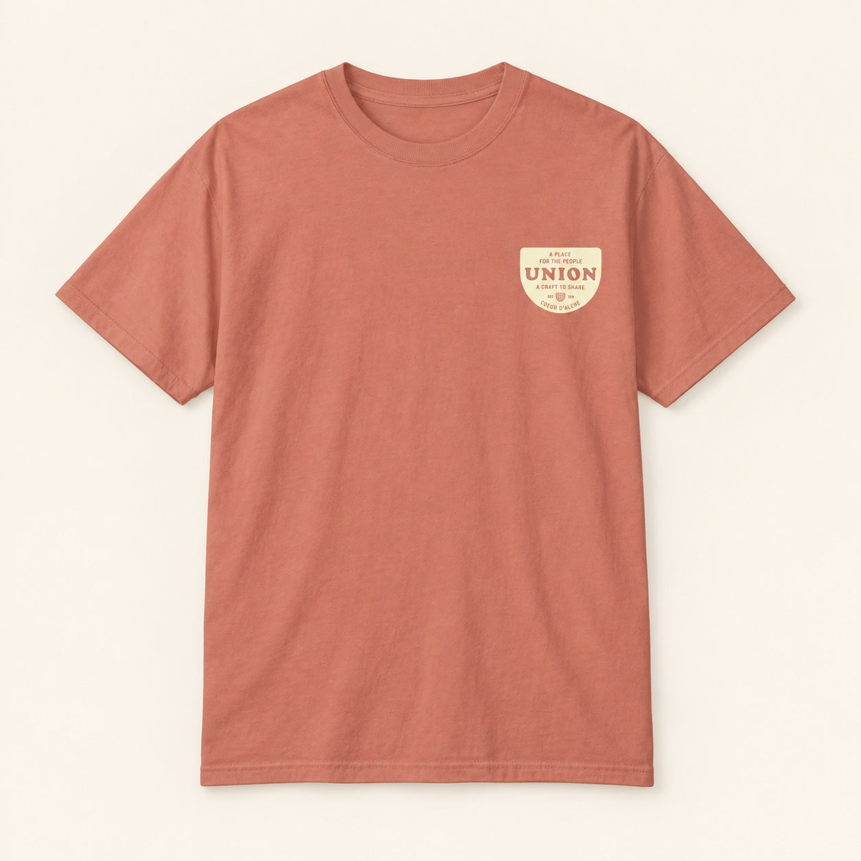 Crest - terracotta - front